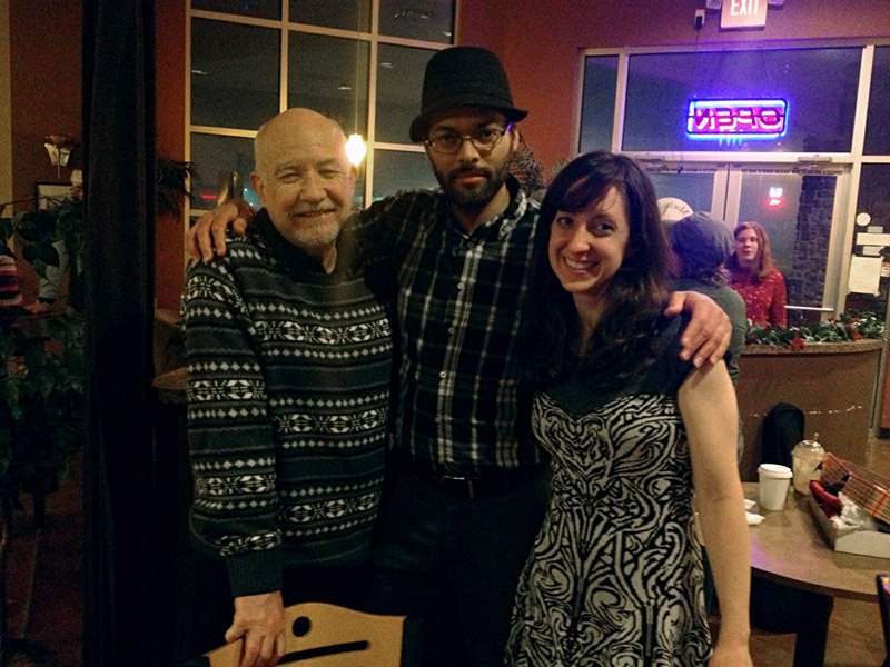 With Jerry Spain and Emmeline. Photo by Elizabeth Goodwin.