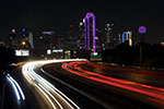 Downtown Dallas at night, by Peter Orozco