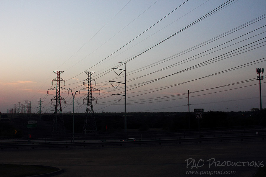 Sunset off Interstate 30 in Garland, TX, 2022