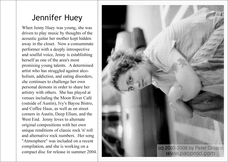 Portraits chapbook - Jennifer Huey