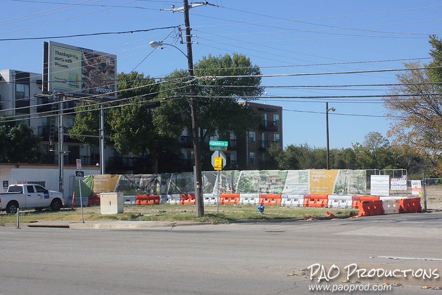 Empty lot at West Commerce and Hardwick Streets, Dallas, 2025
