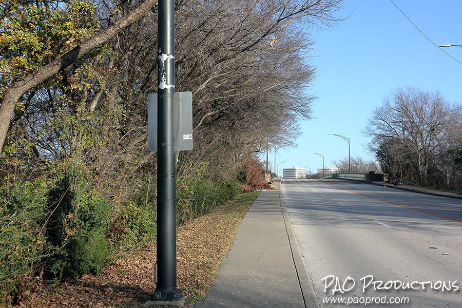 Approaching the W. Lancaster Avenue bridge in late 2025