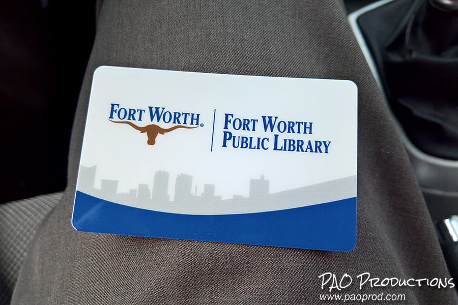 Fort Worth Public Library card