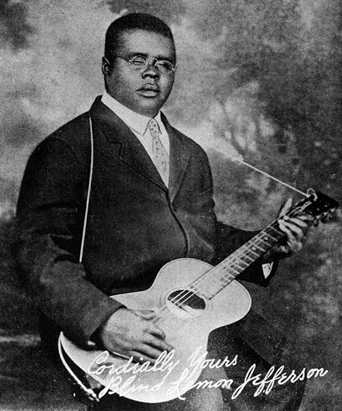 1926 Blind Lemon Jefferson publicity photo