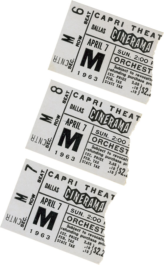 Capri Theatre tickets, April 7, 1963