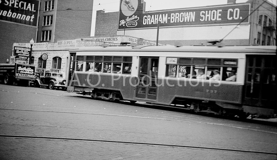 View at northwest corner of Commerce and Austin Streets, 1930s