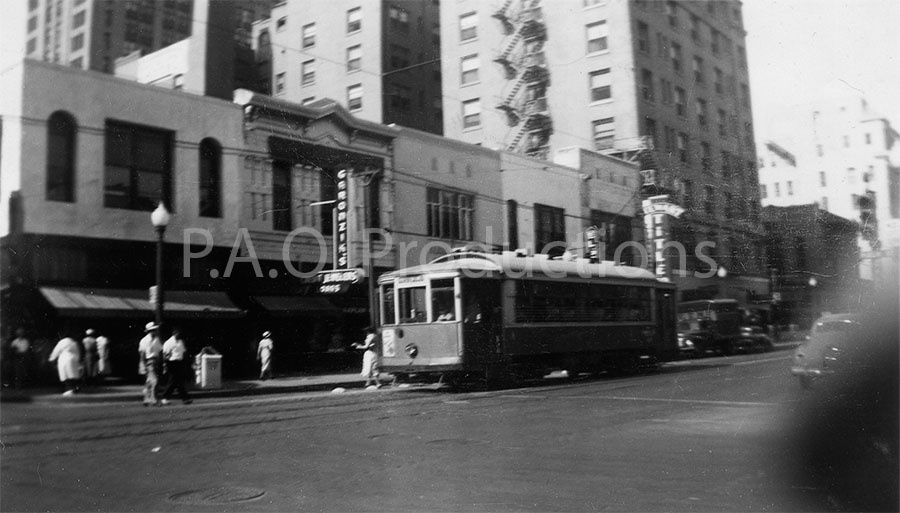 View of Main Street at Field facing southwest, circa 1940s