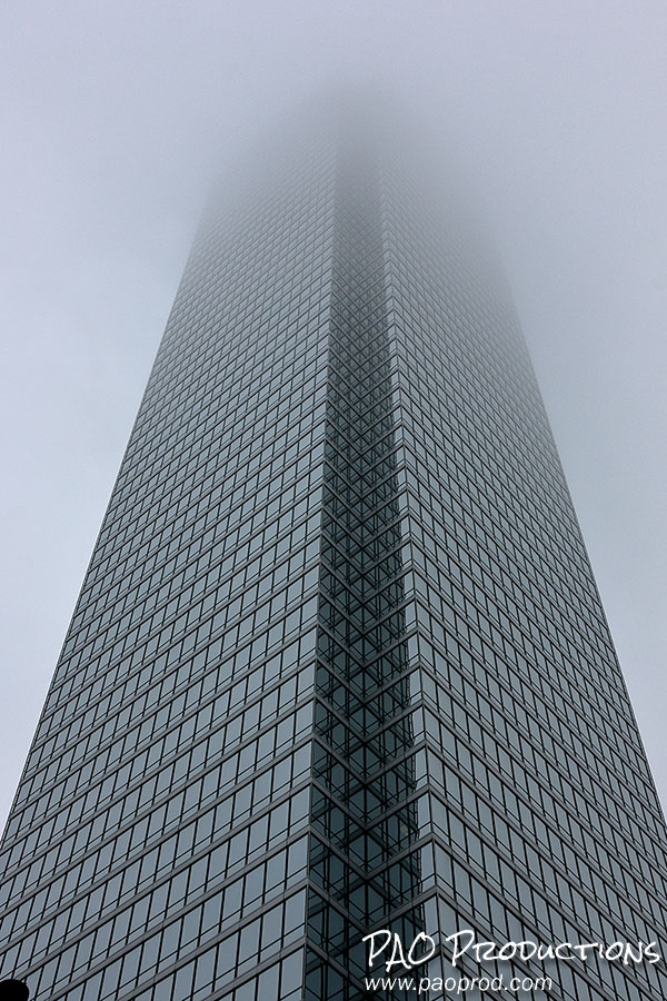 Bank of America building in the fog, Dallas, December 2025