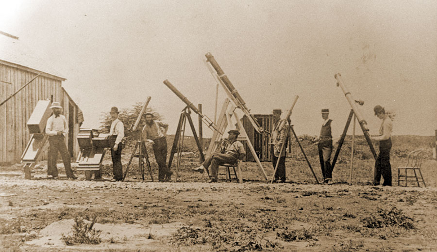 Alfred Freeman and other photographers gathered for 1878 solar eclipse, courtesy of