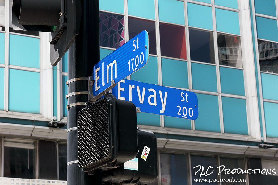 intersection of Elm and Ervay Streets