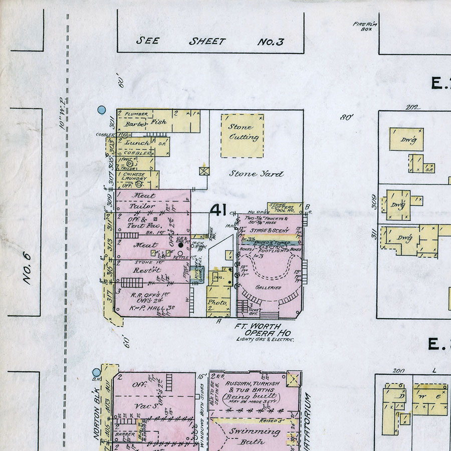 1889 Sanborn insurance map detail