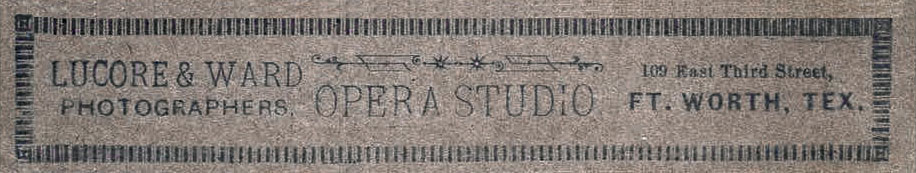 Lucore & Ward Opera Studio cabinet card imprint