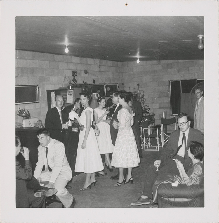 Art notables in the Charles Truett Williams studio, circa 1955