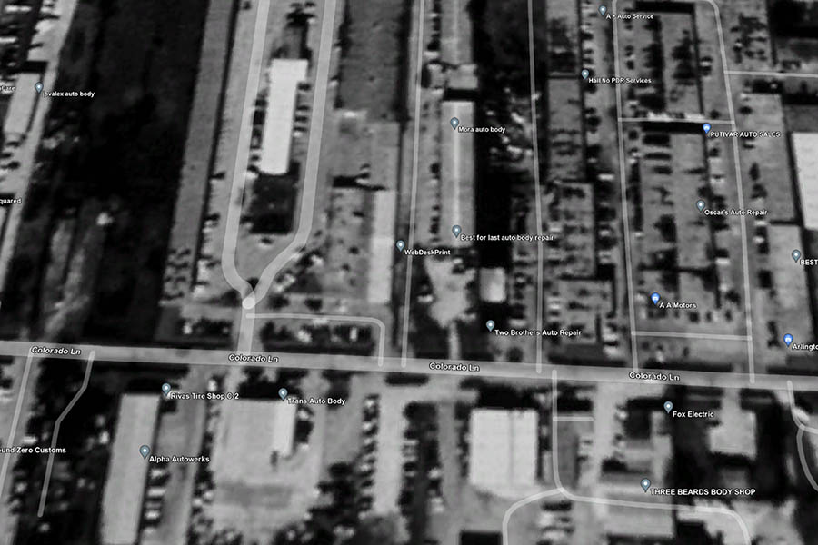 1995 satellite view of Jimmy's Lil' Rockhouse site