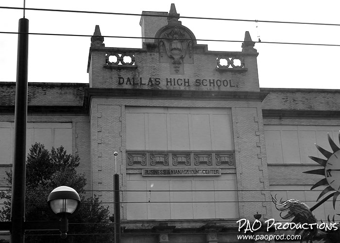 Historic Dallas High School building, as seen in 2013