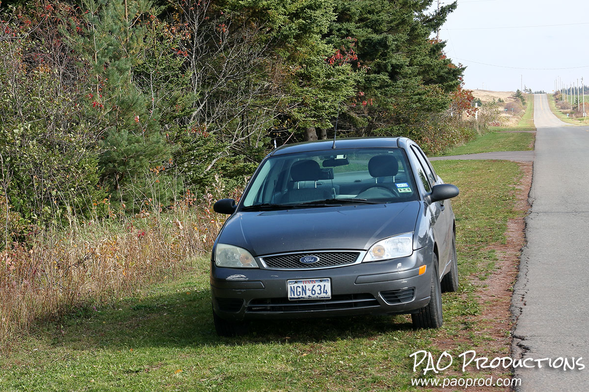 Parked outside the Anne of Green Gables Museum in Kensington, Prince Edward Island, October 2014