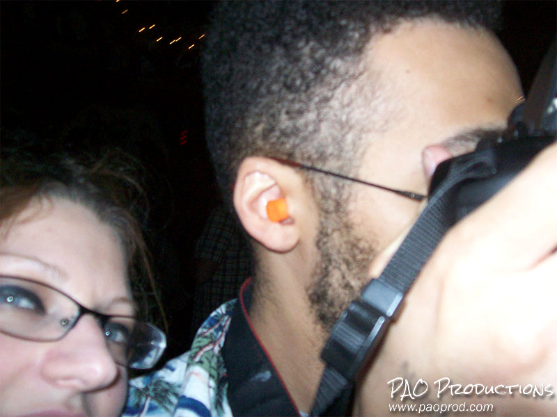 Cassie and I at the Curtain Club, April 2009