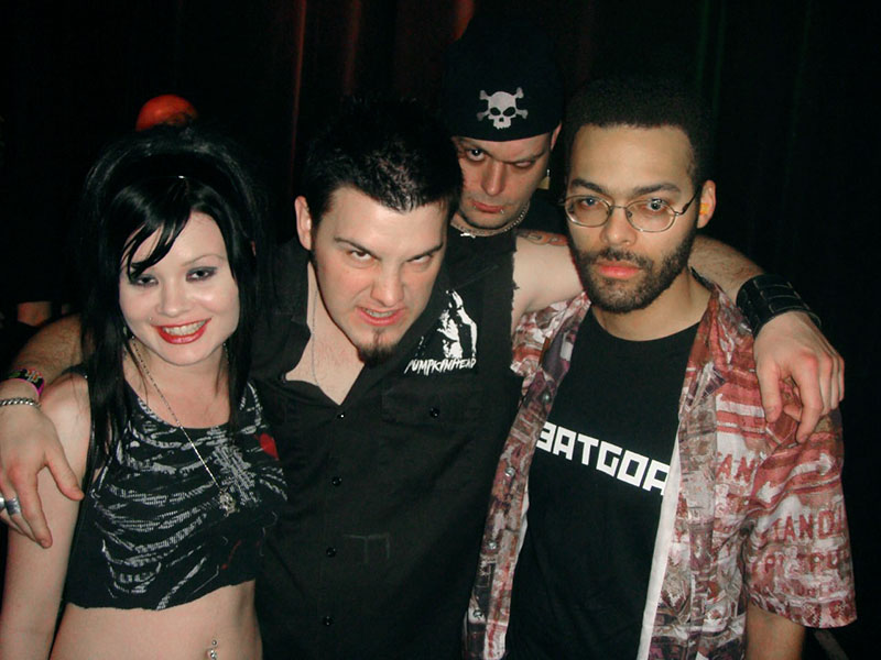Me with members of the Razorblade Dolls, [January] 2008.  Photo by Scott Mankoff.