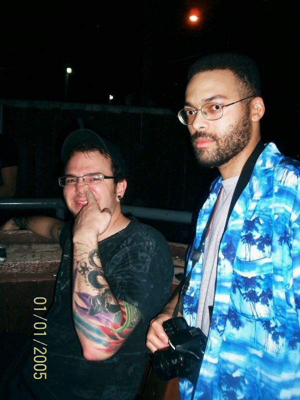 Justin Golden and I outside O'Riley's