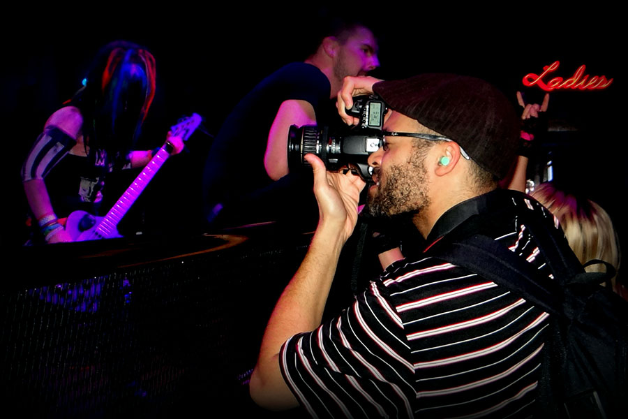 Me at the Rail Club, November 2013.  Photo by Metal Mina Pics.