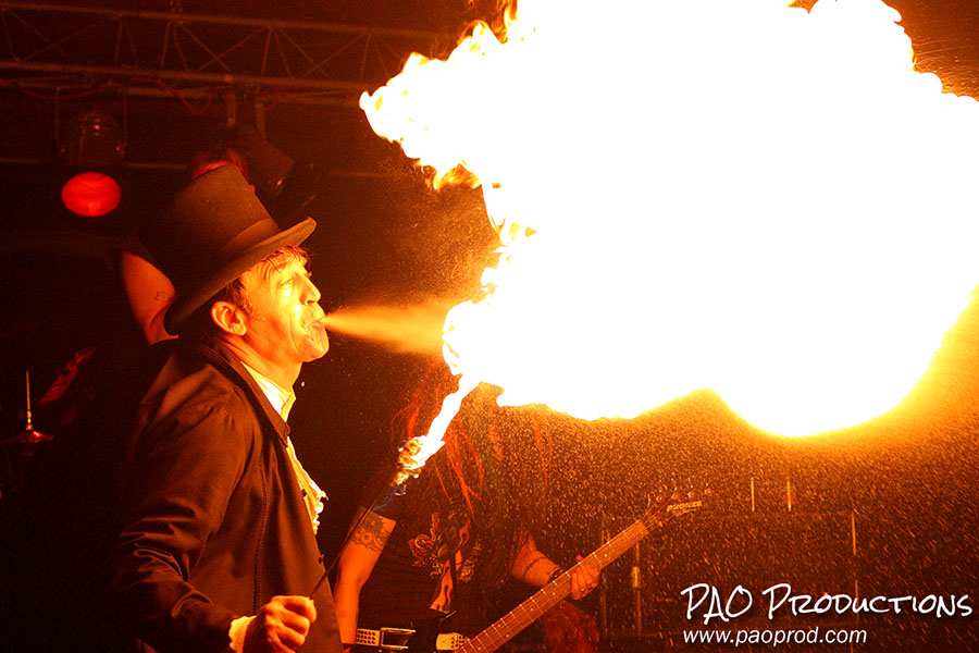 Fire breather at the Vampire Lounge, December 2008