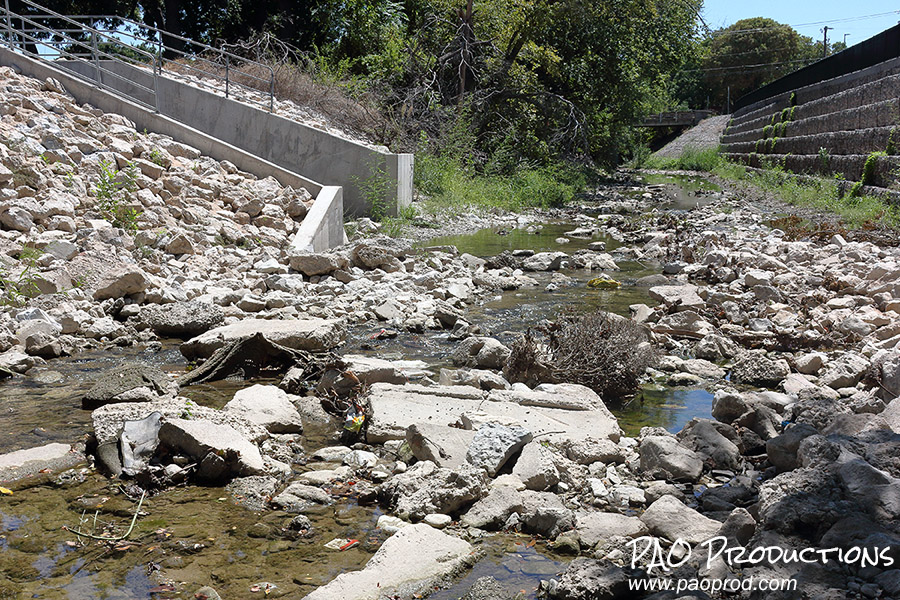 Spring Creek near the old Waterworks location, facing south, September 2024