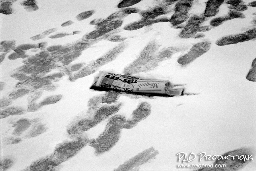 Snow day in Mesquite, Texas, February 2, 1996