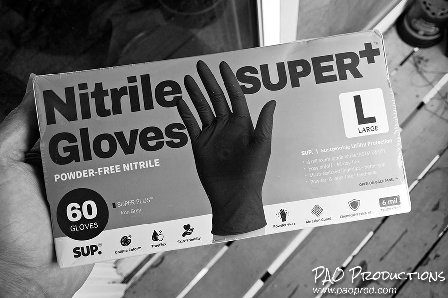Box of nitrile gloves