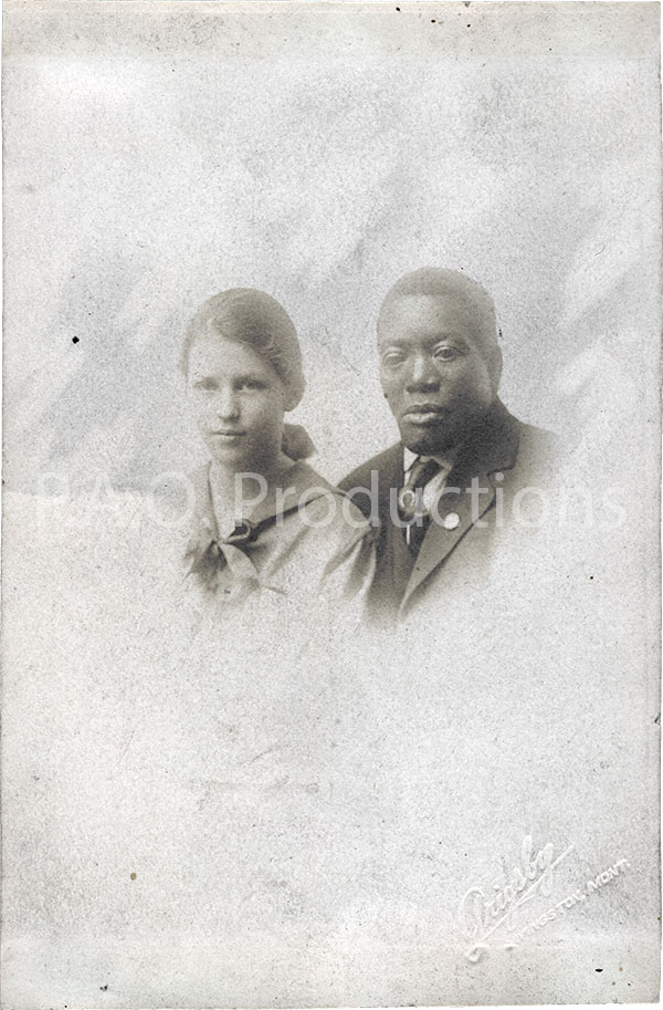 Montana interracial couple, early 1900s