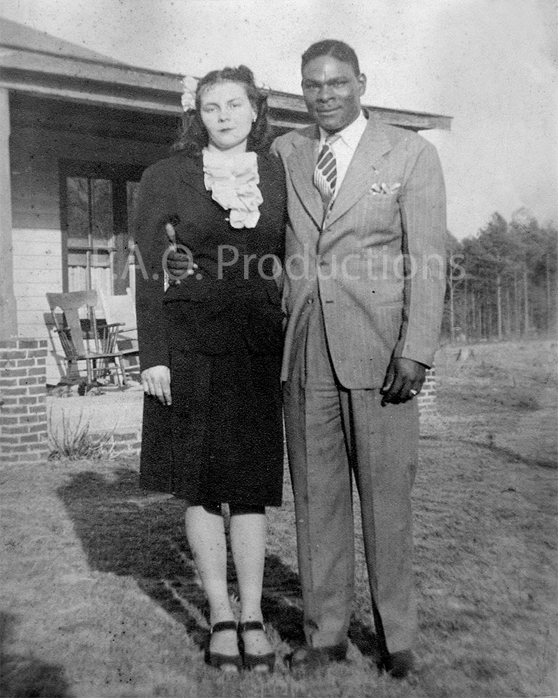 Virginia interracial couple, circa 1930s/1940s