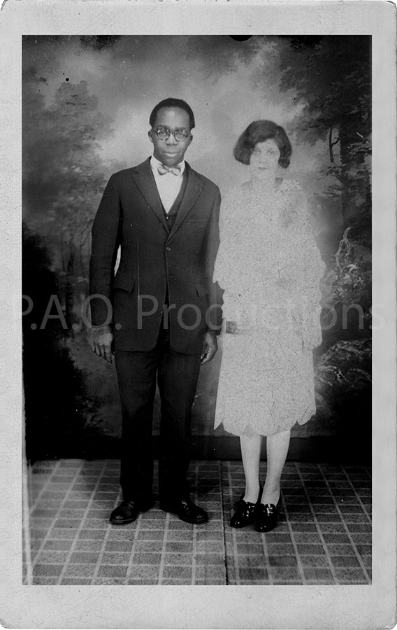 Late 1920s/early 1930s interracial couple