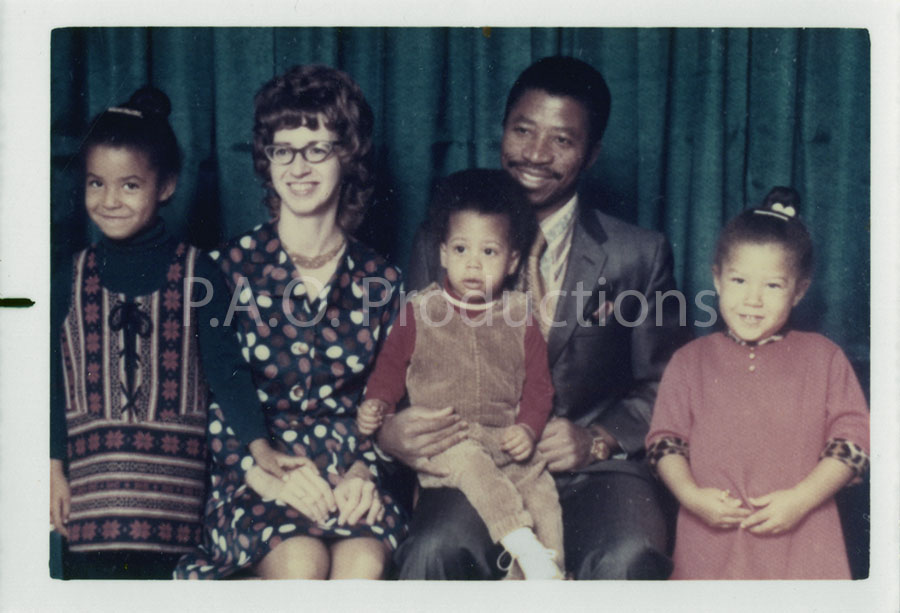Interracial family, 1973