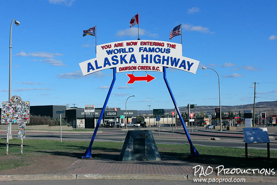 Alaska Highway in Dawson Creek, British Columbia, 2024