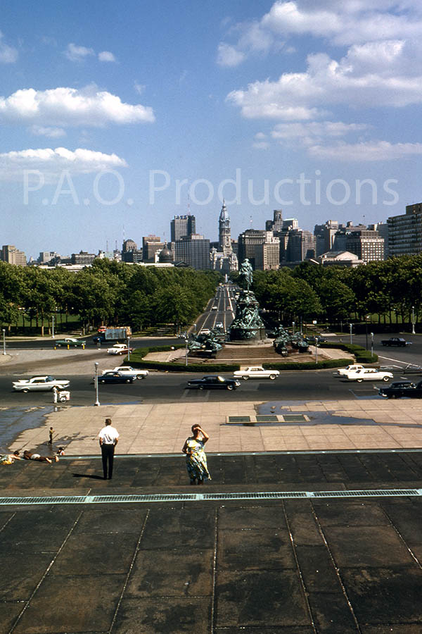 View from the Philadelphia Art Museum, 1963