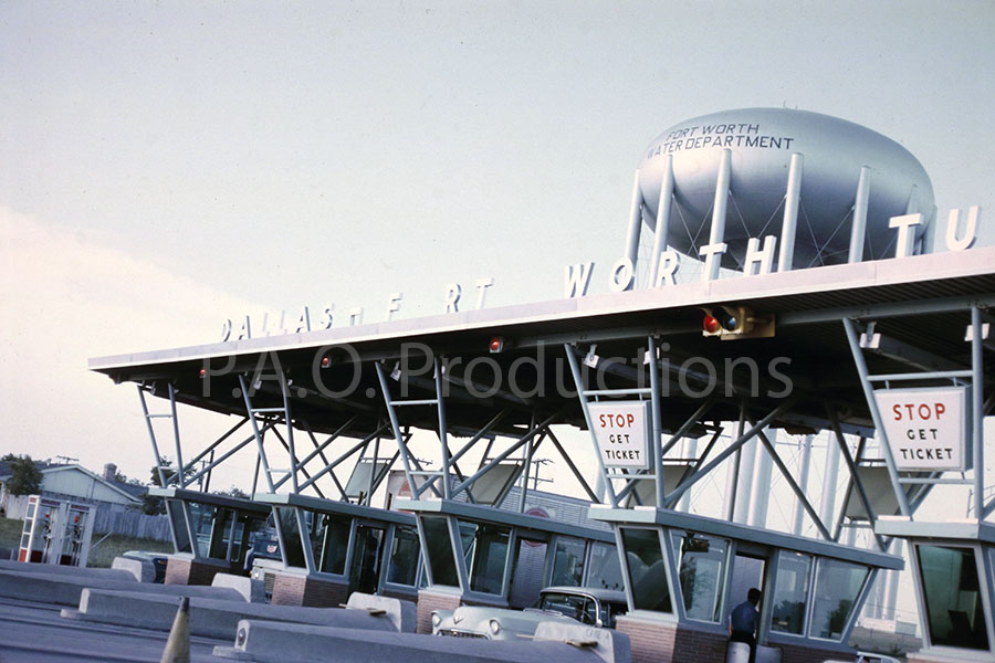 Dallas-Fort Worth Turnpike toll plaza, 1968