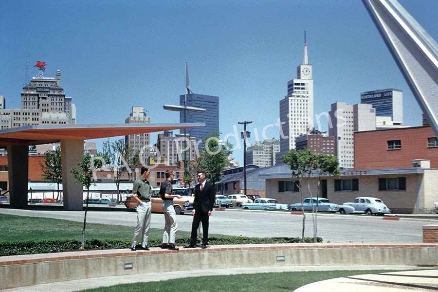 View from Veterans Memorial Garden in Dallas, 1960