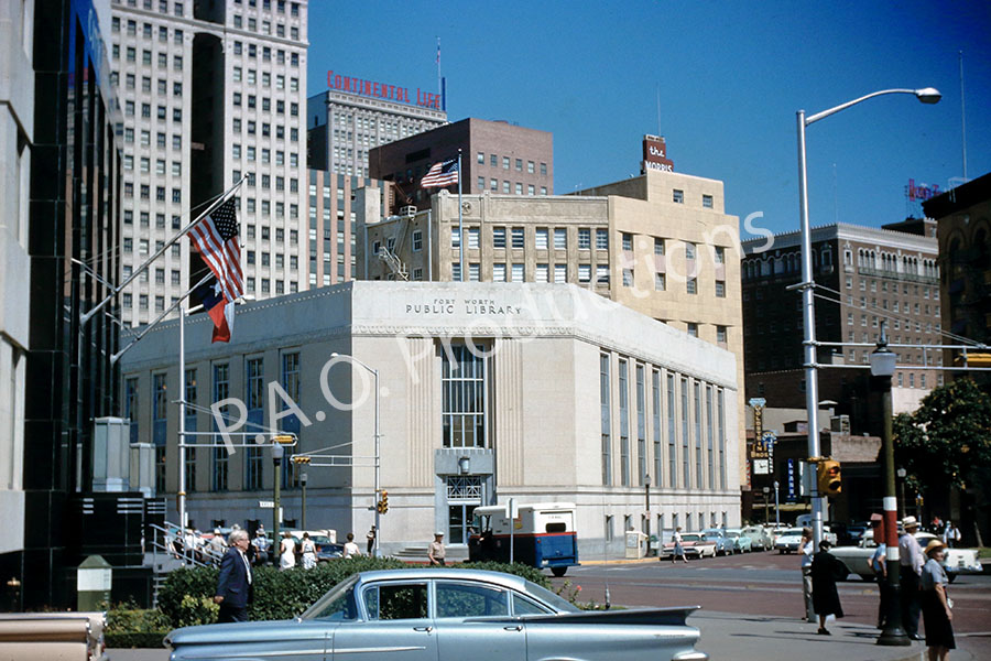 Fort Worth central library building, 1960