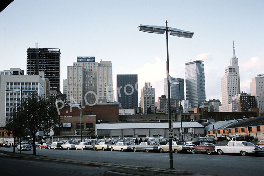 View of Akard Street near Marilla, 1964
