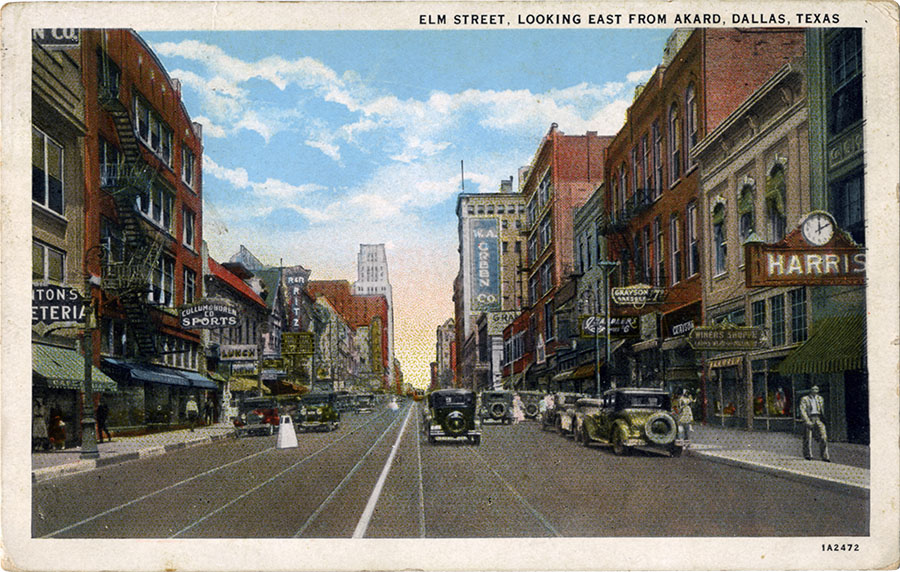 Elm Street circa 1931, Dallas