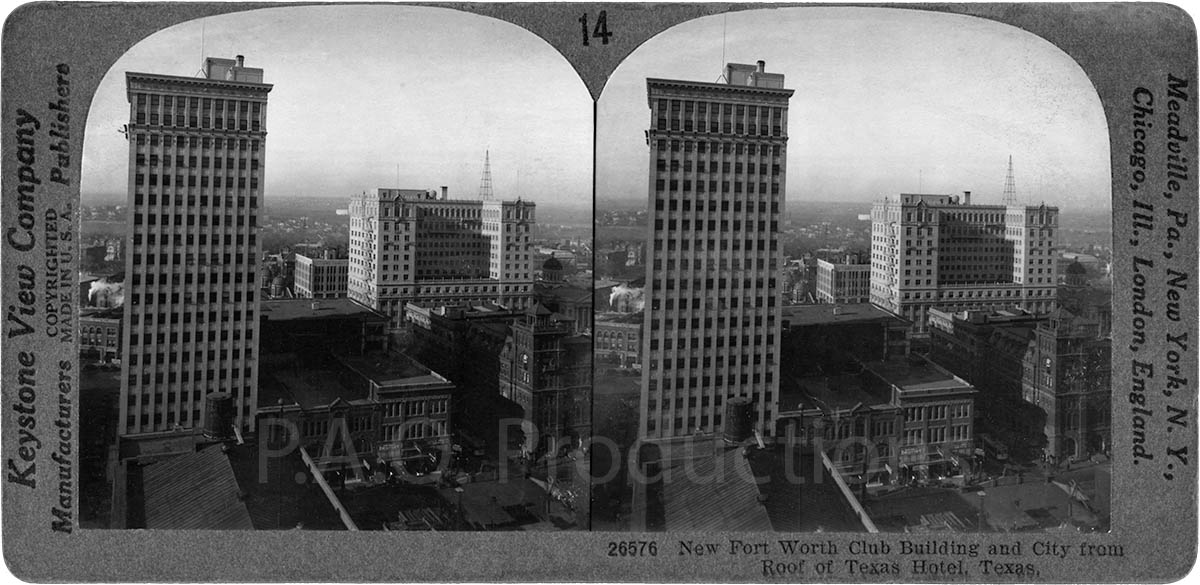 New Fort Worth Club building, circa 1926