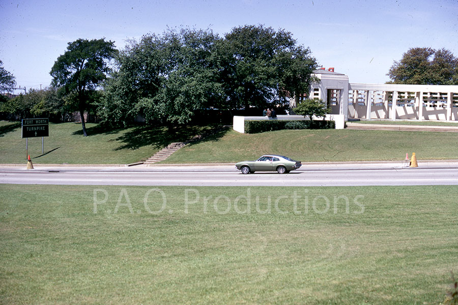 View facing the Grassy Knoll, 1973