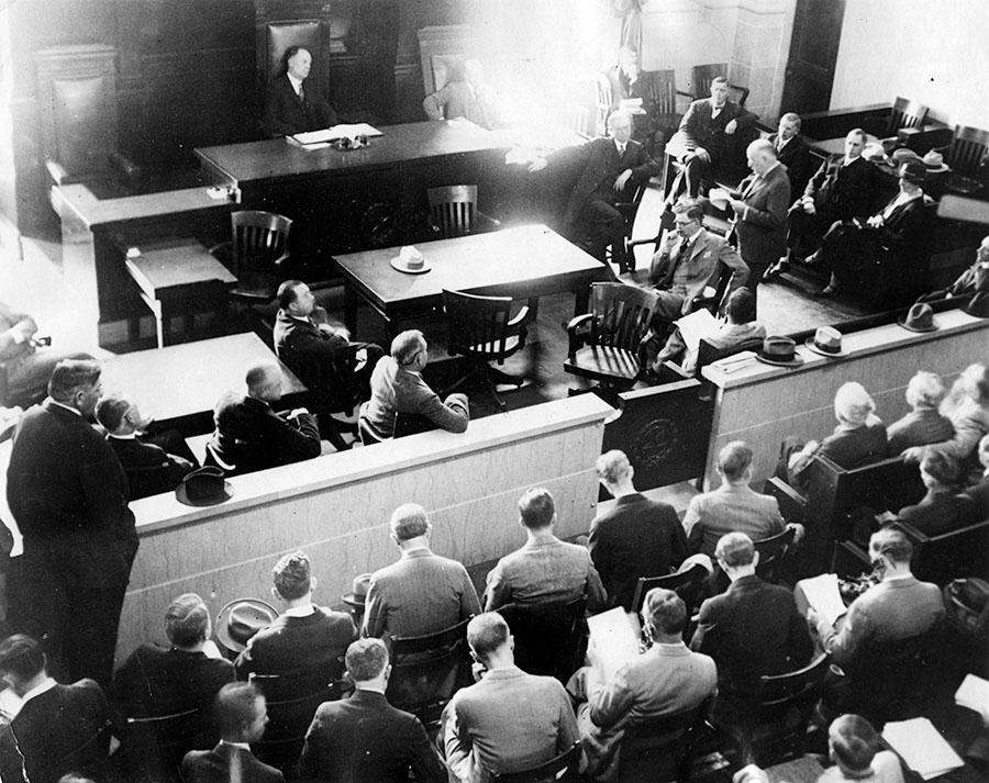 Opening Day in Rev. J. Frank Norris Murder Case, 1926