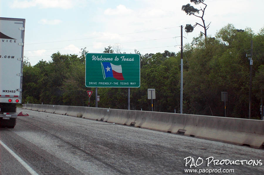 Louisiana-Texas state border, 2013