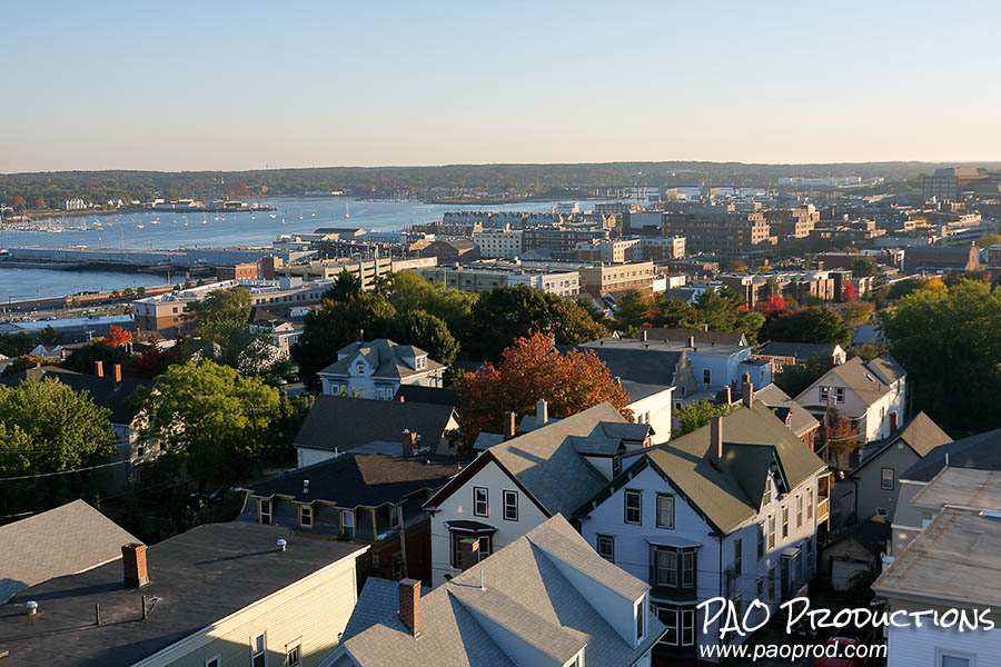 View of Portland, Maine from the Portland Observatory, 2015