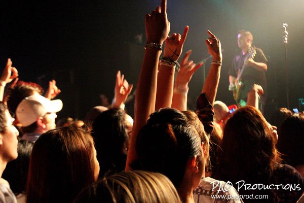 Band playing to audience