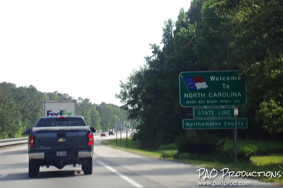 North Carolina state line, 2013
