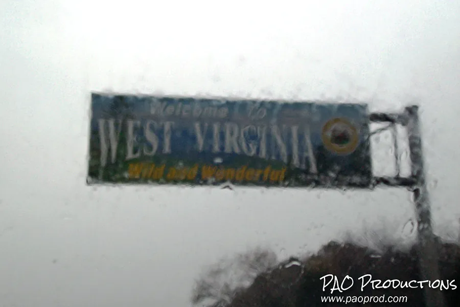 West Virginia welcome sign, 2014