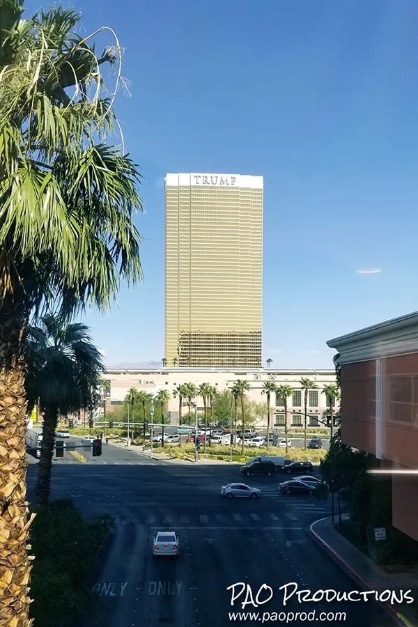 View from Treasure Island Hotel & Casino in Las Vegas, 2021