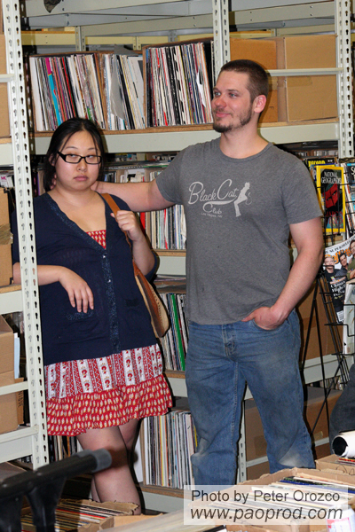 David Crandall and Valerie Wong at the Lost Art Open Mic, February 2011